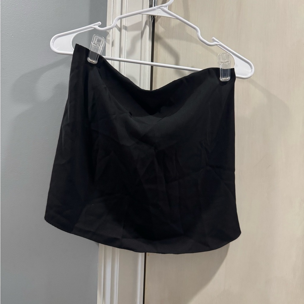 Superdown Black Strapless & Backless Top